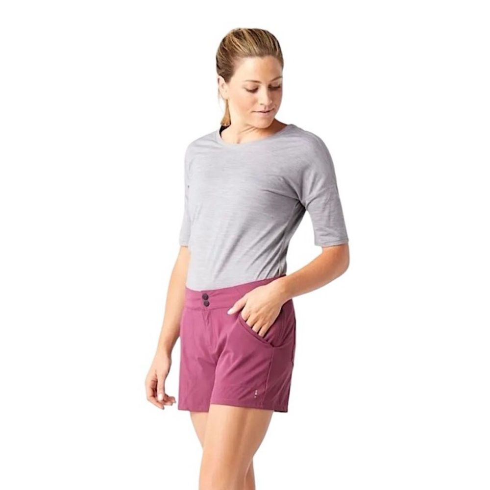 Smartwool Purple Athletic Shorts Lightweight Performance
